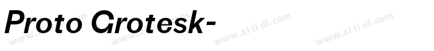 Proto Grotesk字体转换